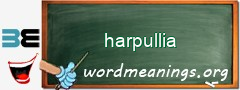 WordMeaning blackboard for harpullia